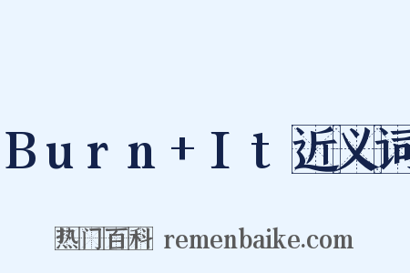 Burn+It近义词是什么意思的图片